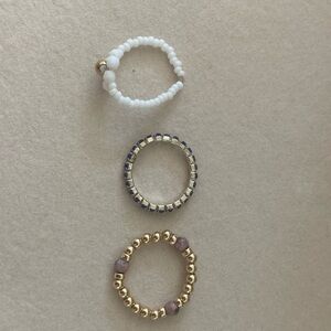 💫 Trio de bagues élastiques